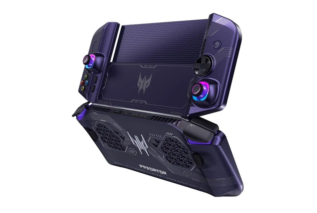 Acer придумала портативную консоль-НОУТБУК — у Project DualPlay Mini экран можно развернут…